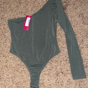 One shoulder bodysuit